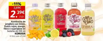 Maskom Supermercados Komvida - kombucha de jengibre oferta