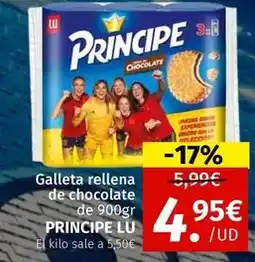 Maskom Supermercados Lu - galleta rellena de chocolate oferta