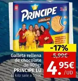 Maskom Supermercados Lu - galleta rellena de chocolate oferta