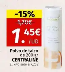 Maskom Supermercados Centra line - polvo de talco oferta