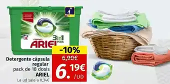 Maskom Supermercados Ariel - detergente capsulas regular oferta