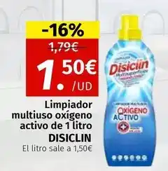 Maskom Supermercados Disiclin - limpiador multiuso oxigeno activo de 1 litro oferta