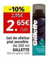 Maskom Supermercados Gillette - gel de afeitar piel sensible oferta