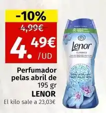 Maskom Supermercados Lenor - perfumador pelas abril oferta