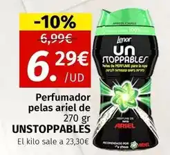 Maskom Supermercados Lenor - perfumador pelas ariel de 270 gr/ unstoppables oferta