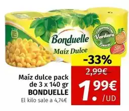 Maskom Supermercados Bonduelle - maiz dulce oferta