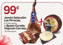 Supermercados El Jamón Cerrato - jamón selección los pirracas + queso curado viejoven oferta