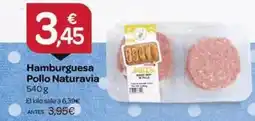 Supermercados El Jamón Naturavia - hamburguesa pollo oferta