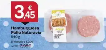 Supermercados El Jamón Naturavia - hamburguesa pollo oferta