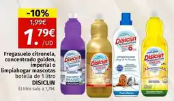 Maskom Supermercados Disiclin - fregasuelo citronela , concentrado golden, limpiahogar mascotas oferta