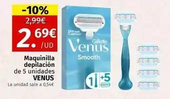 Maskom Supermercados Venus - maquinilla depilación oferta