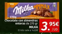 Maskom Supermercados Milka - chocolate con almendras enteras oferta