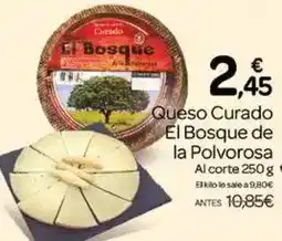 Supermercados El Jamón El bosque de la polvorosa queso curado oferta