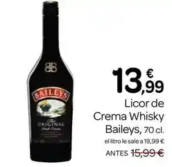 Supermercados El Jamón Baileys - licor de crema whisky oferta