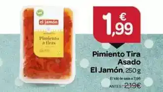 Supermercados El Jamón El jamón - pimiento tira asado oferta