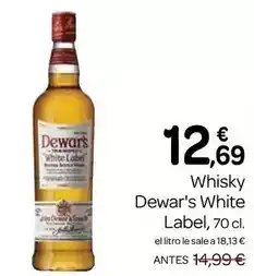 Supermercados El Jamón Dewar's - whisky white label oferta
