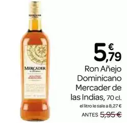 Supermercados El Jamón Mercader de las indias - ron anejo dominicano oferta
