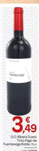 Supermercados El Jamón Pago de fuentevega - d.o. ribera del duerotinto roble oferta