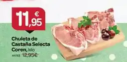 Supermercados El Jamón Coren selecta - chuleta de castaña oferta