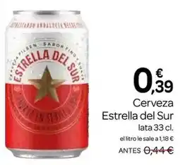 Supermercados El Jamón Estrella del sur - cerveza oferta