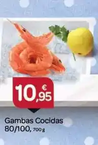 Supermercados El Jamón Gambas cocidas oferta