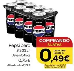 Supermercados El Jamón Pepsi - zero oferta