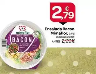 Supermercados El Jamón Mimaflor - ensalada bacon oferta