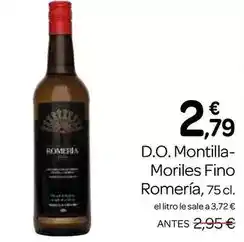 Supermercados El Jamón Fino romeria - d.o. montilla- moriles oferta