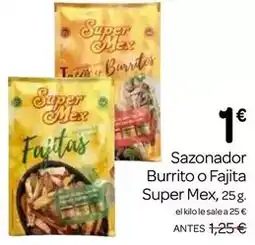 Supermercados El Jamón Super mex - sazonador burrito o fajita oferta