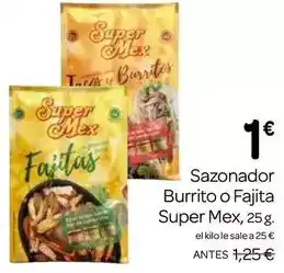 Supermercados El Jamón Super mex - sazonador burrito o fajita oferta