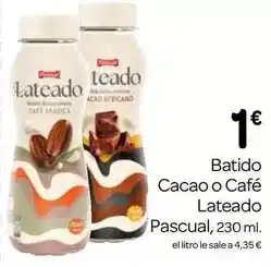 Supermercados El Jamón Pascual - batido cacao o cafe lateado oferta