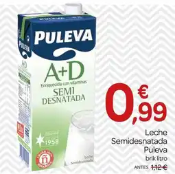 Supermercados El Jamón Puleva - leche semidesnatada oferta