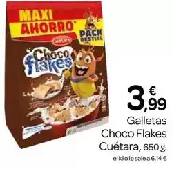 Supermercados El Jamón Cuétara - galletas choco flakes oferta