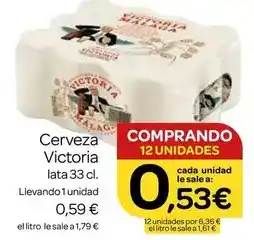 Supermercados El Jamón Victoria - cerveza oferta