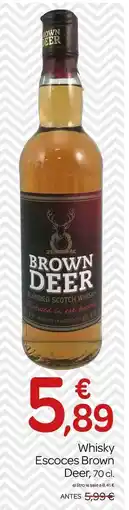 Supermercados El Jamón Brown deer - whisky escoces oferta