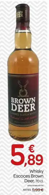 Supermercados El Jamón Brown deer - whisky escoces oferta