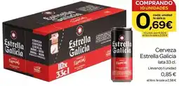 Supermercados El Jamón Estrella galicia - cerveza oferta