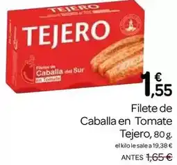 Supermercados El Jamón Tejero - filete de caballa en tomate oferta
