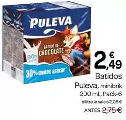 Supermercados El Jamón Puleva - batidos oferta