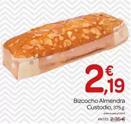 Supermercados El Jamón Bizcocho almendra custodio oferta