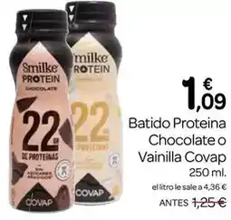 Supermercados El Jamón Covap - batido proteina chocolate o vainilla oferta