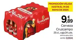 Supermercados El Jamón Cruzcampo - cerveza oferta