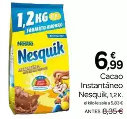 Supermercados El Jamón Nestlé - cacao instantaneo nesquik oferta