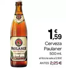 Supermercados El Jamón Paulaner - cerveza oferta
