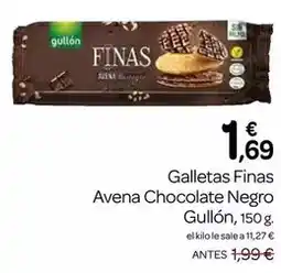 Supermercados El Jamón Gullón - finas avena chocolate negro oferta