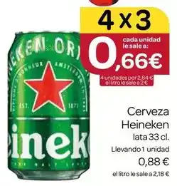 Supermercados El Jamón Heineken - cerveza oferta