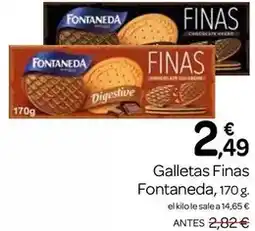 Supermercados El Jamón Fontaneda - galletas finas oferta
