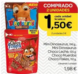 Supermercados El Jamón Artiach/ cuetara - mini dinosaurus oferta