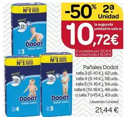 Supermercados El Jamón Dodot - panales oferta