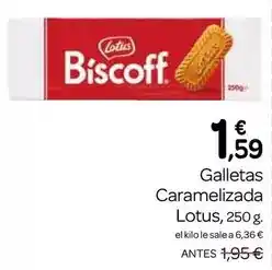 Supermercados El Jamón Lotus - galletas caramelizada oferta